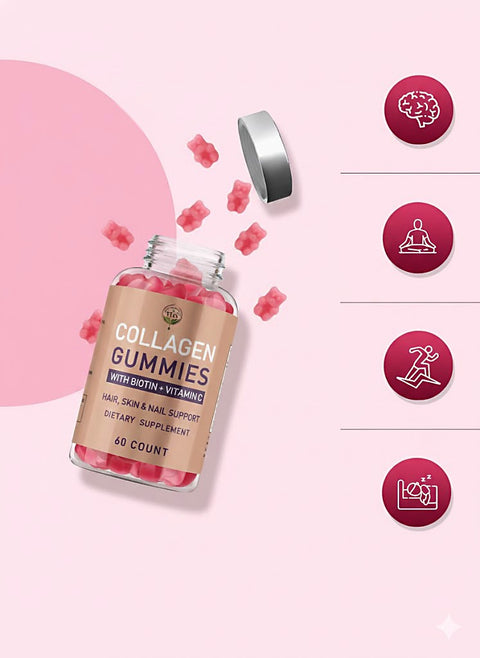 Collagen Gummies | Hair, Skin & Nail Support with Biotin + Vitamin C