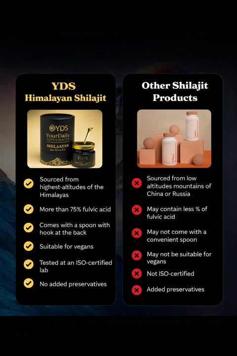 Premium Himalayan Shilajit Resin | Pure Shilajit for Energy, Stamina & Vitality